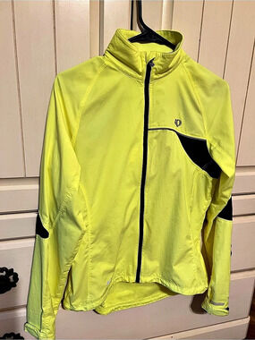 Pearl Izumi Elite Series jacket Cycling Jacket Yellow Medium Like New